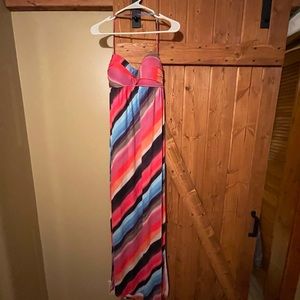 Strapped or strapless maxi La Blanca